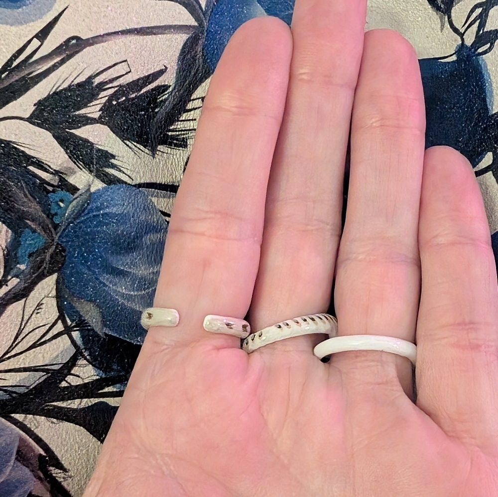 Three Piece Owl Ring (Size 6.5) - Picture 9 of 9
